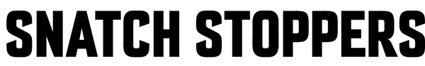 Snatch Stoppers black logo, transparent 