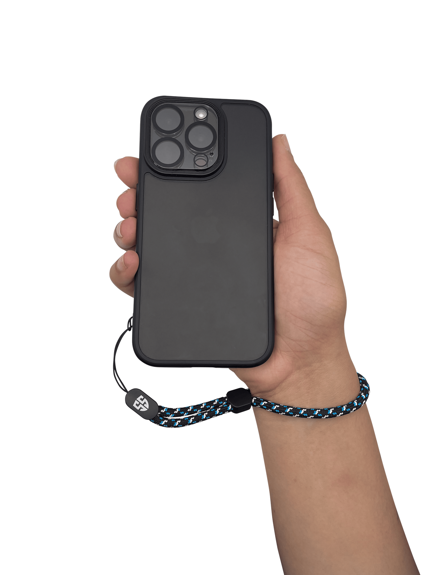 Snatch Stoppers Anti Theft Phone Strap, Durable Phone Lanyard, Blue + Black & White